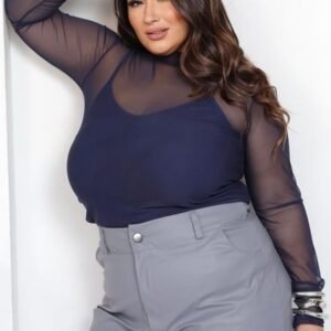 Blusa Manga Longa Transparência